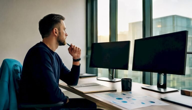 SEO specialistas, dirbantis su fintech srities optimizavimo įrankiais