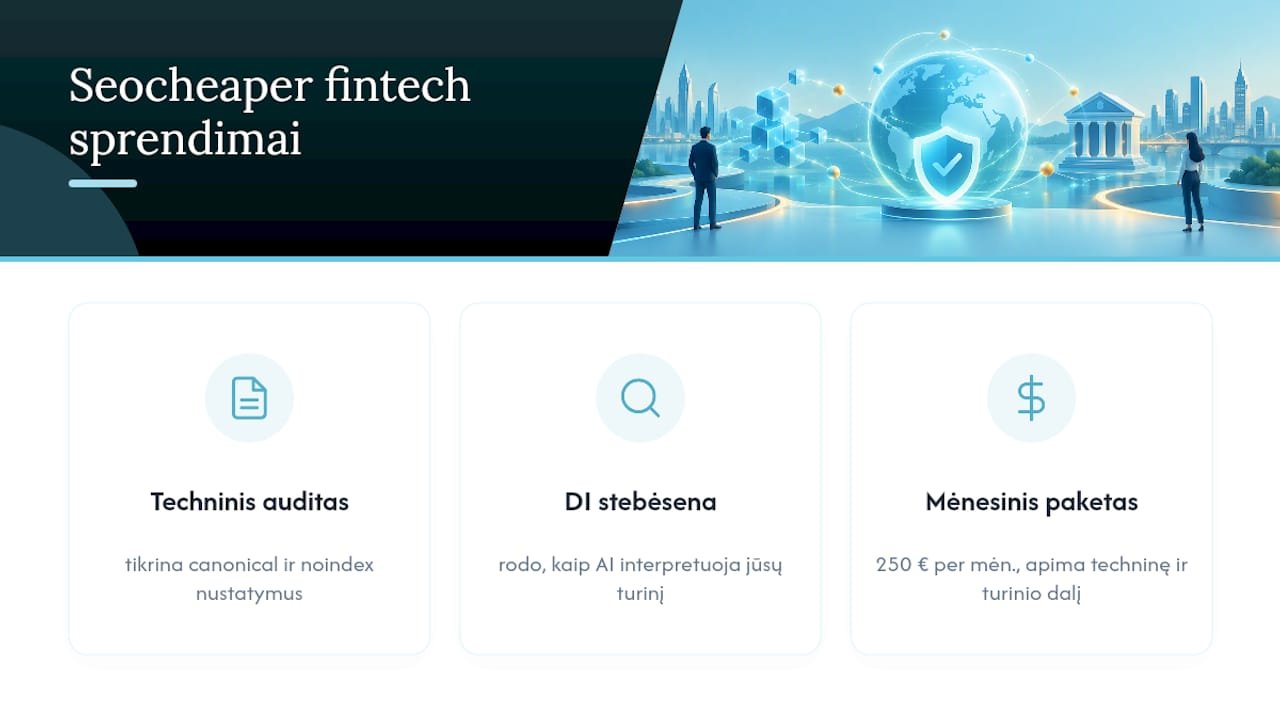 Seocheaper sprendimas fintech turinio sindikacijai — overview diagram